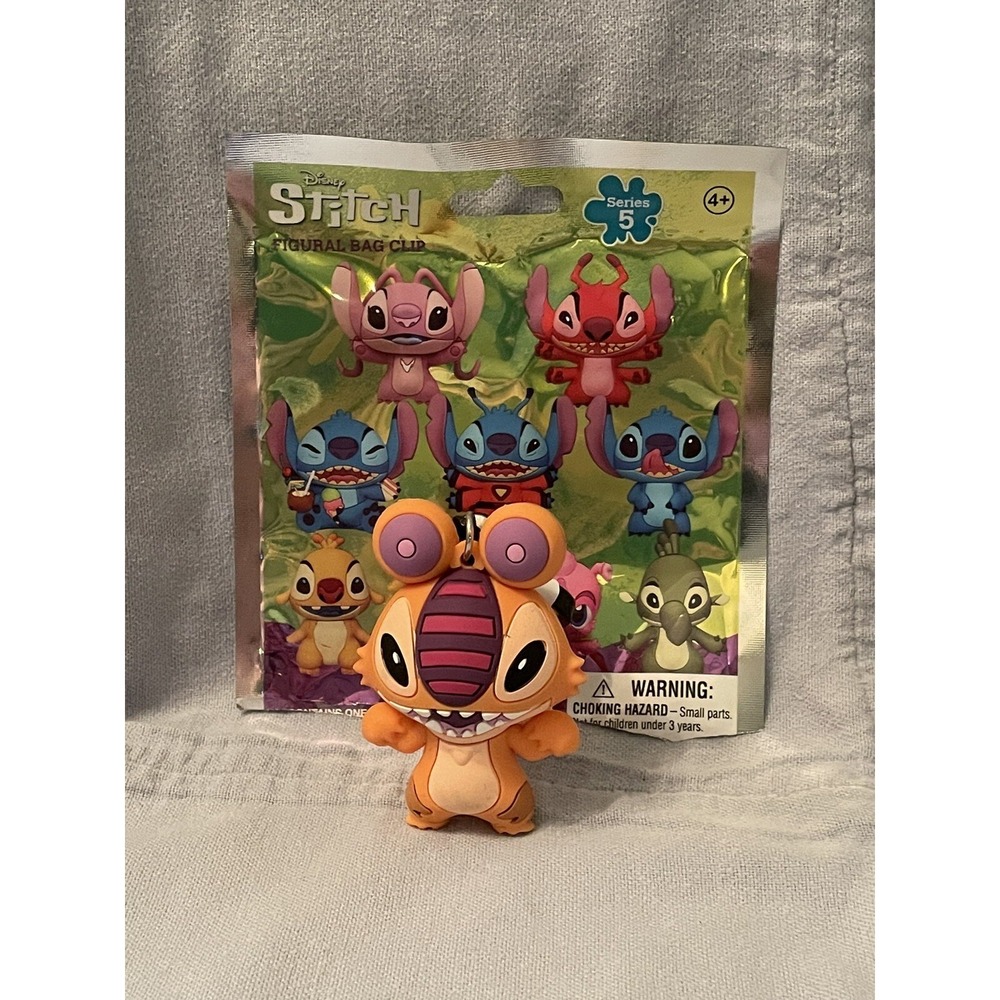 NEW Disney Stitch Figural 3D Bag Clip Mystery‎ Blind Bag - Series 5 - Sample